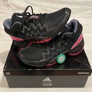 adidas D.O.N. Issue #2 Marvel Venom Men’s 7.5, Never Worn in box